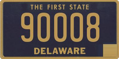 DE license plate 90008