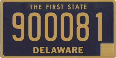 DE license plate 900081