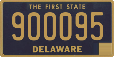 DE license plate 900095
