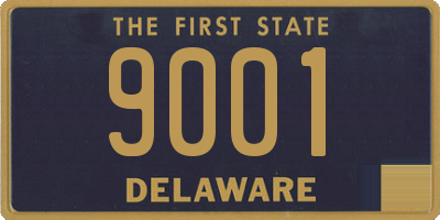 DE license plate 9001