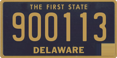 DE license plate 900113