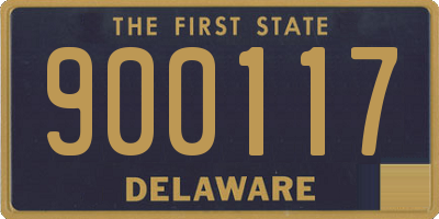 DE license plate 900117
