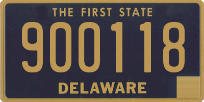 DE license plate 900118