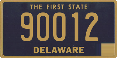 DE license plate 90012