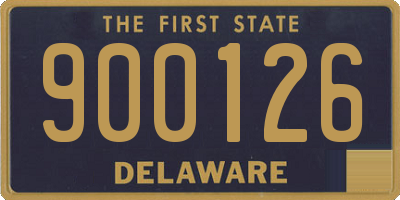 DE license plate 900126