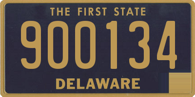 DE license plate 900134