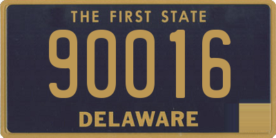 DE license plate 90016