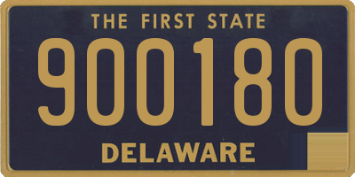 DE license plate 900180