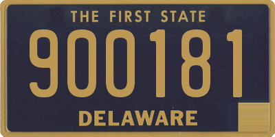 DE license plate 900181
