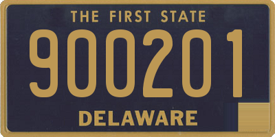 DE license plate 900201