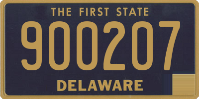 DE license plate 900207