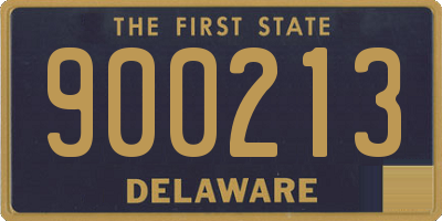 DE license plate 900213