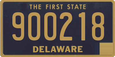 DE license plate 900218