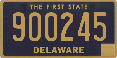 DE license plate 900245