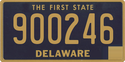 DE license plate 900246