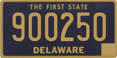 DE license plate 900250