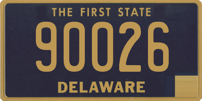 DE license plate 90026