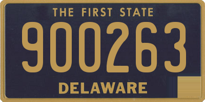 DE license plate 900263