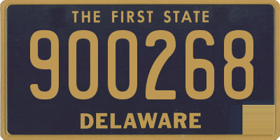 DE license plate 900268