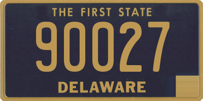 DE license plate 90027
