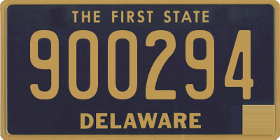 DE license plate 900294