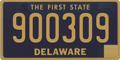 DE license plate 900309
