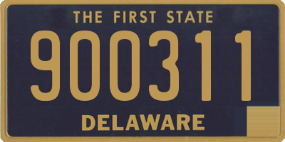 DE license plate 900311