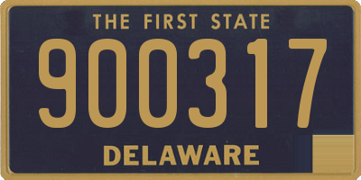 DE license plate 900317