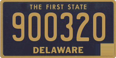 DE license plate 900320