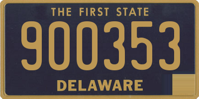 DE license plate 900353