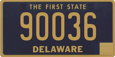 DE license plate 90036