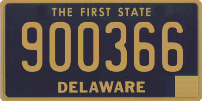 DE license plate 900366