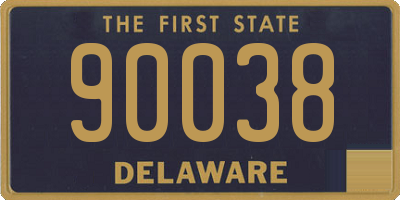 DE license plate 90038