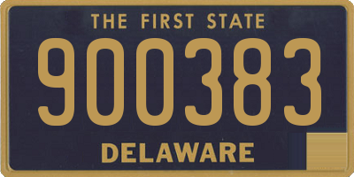 DE license plate 900383