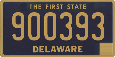 DE license plate 900393