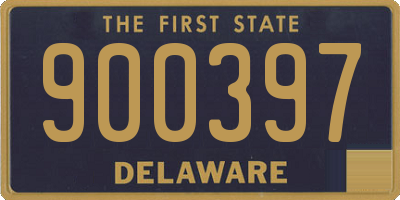DE license plate 900397