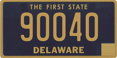 DE license plate 90040