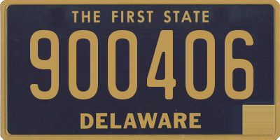 DE license plate 900406