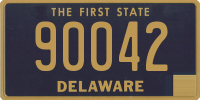 DE license plate 90042