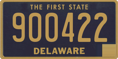 DE license plate 900422
