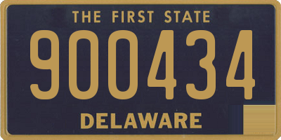 DE license plate 900434