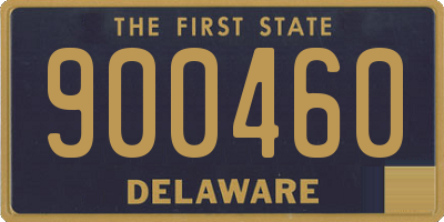 DE license plate 900460