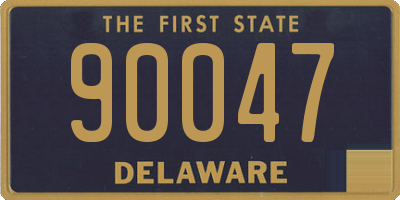 DE license plate 90047