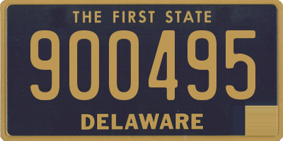 DE license plate 900495
