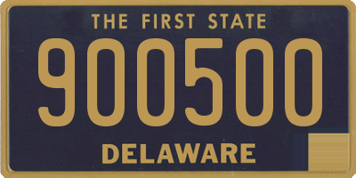 DE license plate 900500