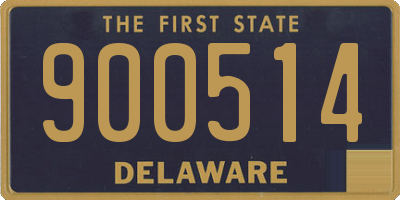 DE license plate 900514