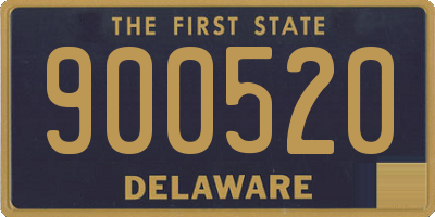 DE license plate 900520