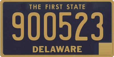 DE license plate 900523