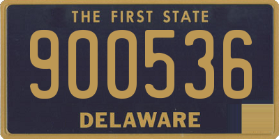DE license plate 900536
