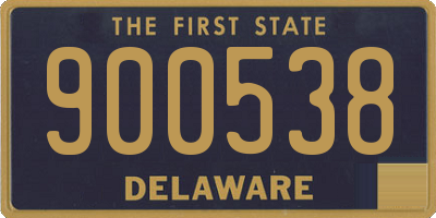 DE license plate 900538